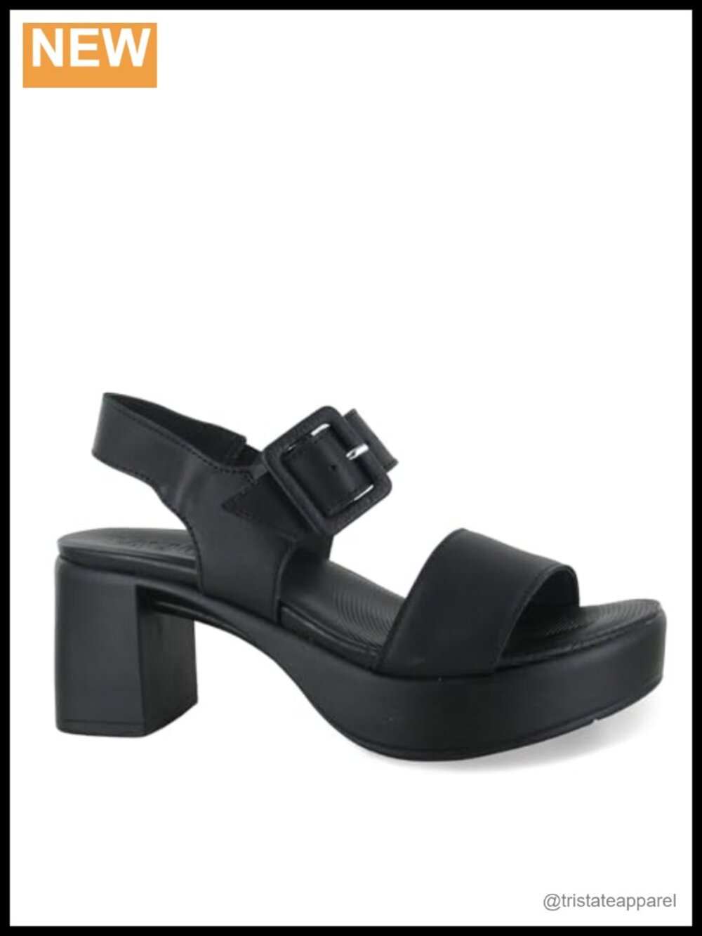 Leather Open Toe Slingback Platform Sandal Casual Dress